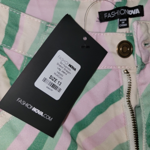 So Hypnotic Stretch Straight Leg Jeans - Multi Color - Picture 6 of 6